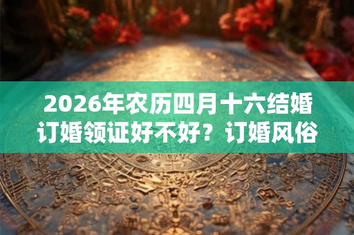 2026年农历四月十六结婚订婚领证好不好？订婚风俗流程