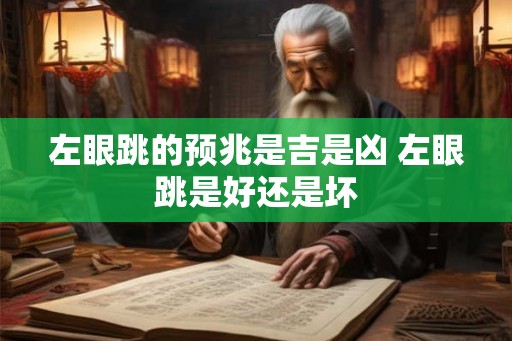 左眼跳的预兆是吉是凶 左眼跳是好还是坏
