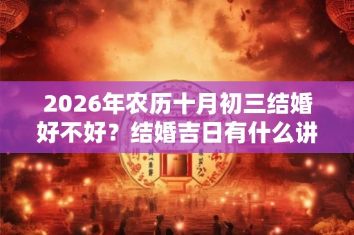 2026年农历十月初三结婚好不好？结婚吉日有什么讲究？