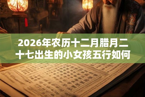2026年农历十二月腊月二十七出生的小女孩五行如何 取名宜用字 2026年农历十二月腊月二十七出生的小女孩五行如何 取名宜用字