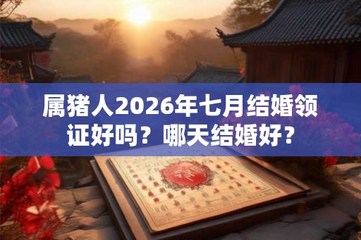 属猪人2026年七月结婚领证好吗?哪天结婚好? 属猪人2026年七月结婚领证好吗?哪天结婚好?