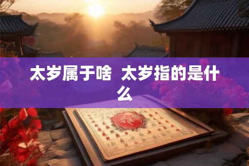 太岁属于啥  太岁指的是什么