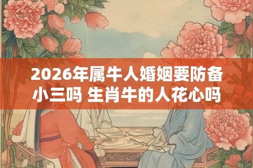 2026年属牛人婚姻要防备小三吗 生肖牛的人花心吗