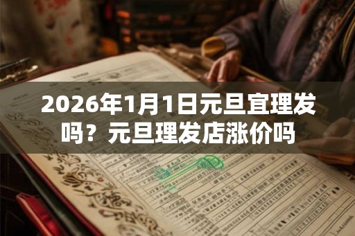 2026年1月1日元旦宜理发吗？元旦理发店涨价吗