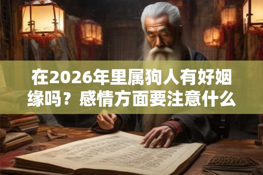 在2026年里属狗人有好姻缘吗？感情方面要注意什么？