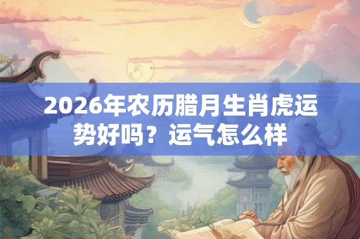 2026年农历腊月生肖虎运势好吗？运气怎么样