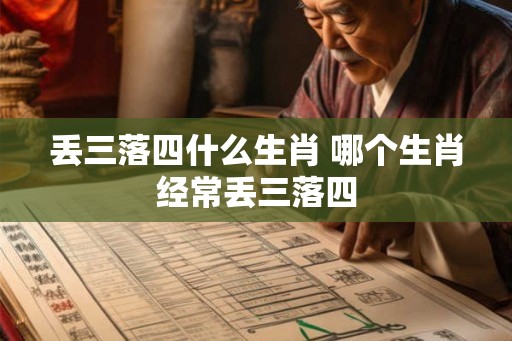 丢三落四什么生肖 哪个生肖经常丢三落四