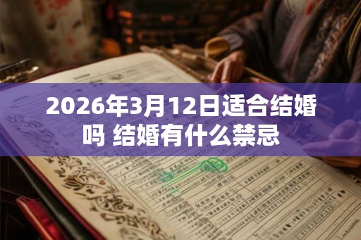 2026年3月12日适合结婚吗 结婚有什么禁忌 2026年3月12日适合结婚吗 结婚有什么禁忌