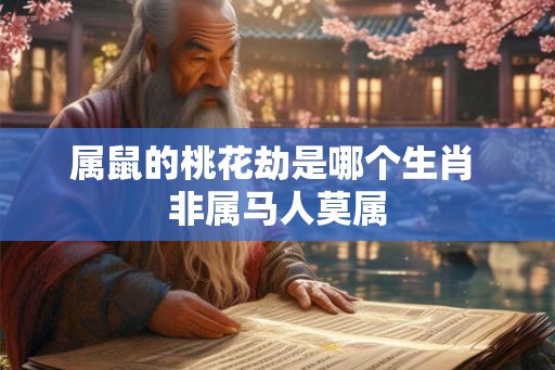 属鼠的桃花劫是哪个生肖 非属马人莫属
