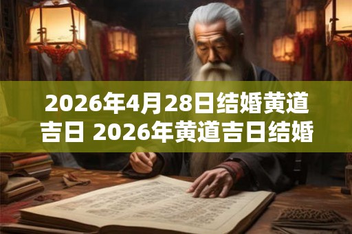 2026年4月28日结婚黄道吉日 2026年黄道吉日结婚是哪天