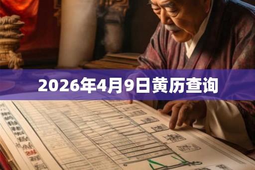 2026年4月9日黄历查询