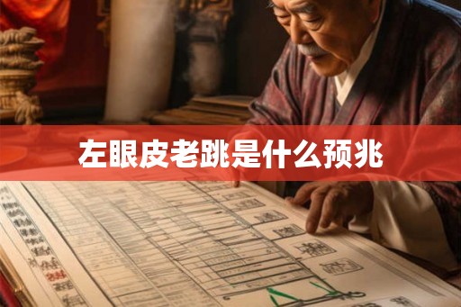 左眼皮老跳是什么预兆