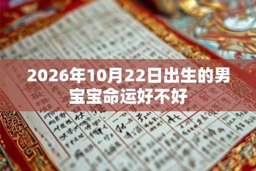 2026年10月22日出生的男宝宝命运好不好