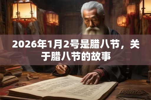 2026年1月2号是腊八节，关于腊八节的故事