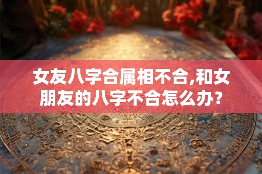 女友八字合属相不合,和女朋友的八字不合怎么办？
