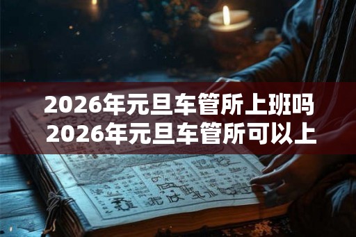 2026年元旦车管所上班吗 2026年元旦车管所可以上牌吗