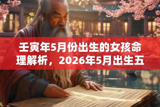 壬寅年5月份出生的女孩命理解析，2026年5月出生五行八字