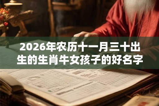 2026年农历十一月三十出生的生肖牛女孩子的好名字