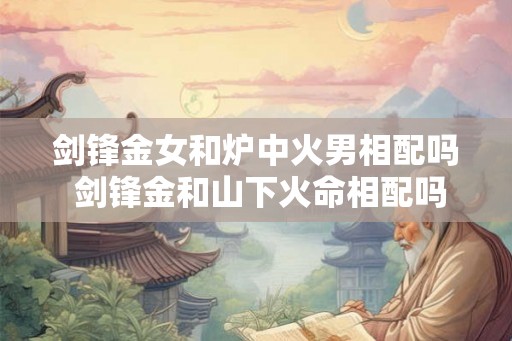 剑锋金女和炉中火男相配吗 剑锋金和山下火命相配吗