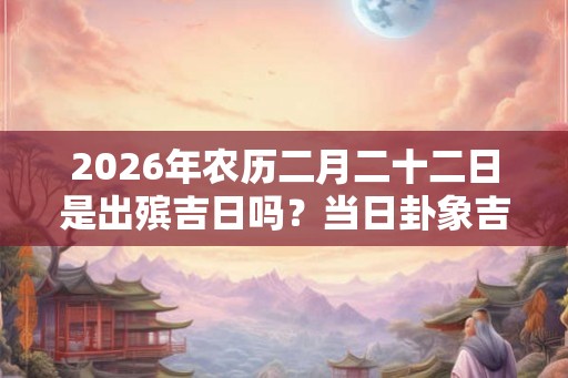 2026年农历二月二十二日是出殡吉日吗？当日卦象吉凶？