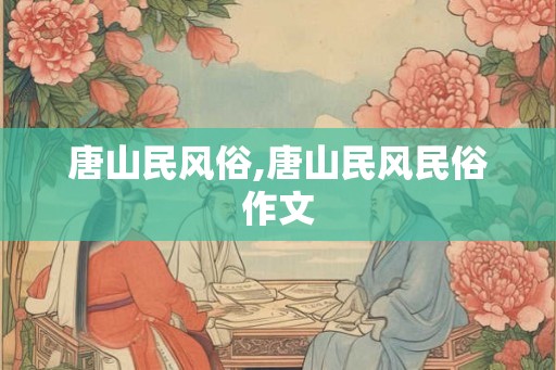 唐山民风俗,唐山民风民俗作文