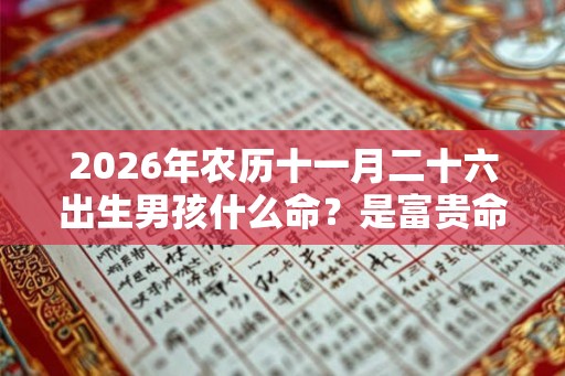 2026年农历十一月二十六出生男孩什么命？是富贵命吗？