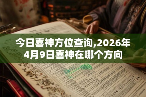 今日喜神方位查询,2026年4月9日喜神在哪个方向