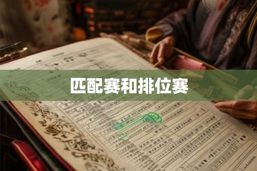 匹配赛和排位赛