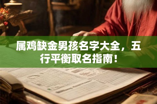 属鸡缺金男孩名字大全，五行平衡取名指南！