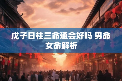 戊子日柱三命通会好吗 男命女命解析 戊子日柱三命通会好吗 男命女命解析