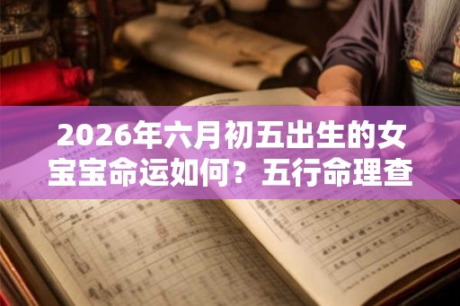 2026年六月初五出生的女宝宝命运如何？五行命理查询
