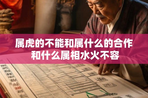 属虎的不能和属什么的合作 和什么属相水火不容