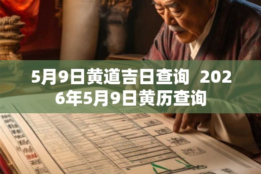 5月9日黄道吉日查询  2026年5月9日黄历查询