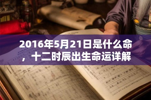 2016年5月21日是什么命，十二时辰出生命运详解