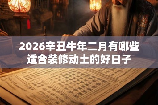 2026辛丑牛年二月有哪些适合装修动土的好日子
