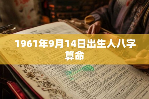 1961年9月14日出生人八字算命