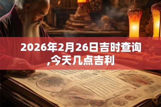 2026年2月26日吉时查询,今天几点吉利