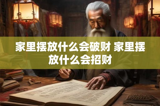 家里摆放什么会破财 家里摆放什么会招财 家里摆放什么会破财 家里摆放什么会招财