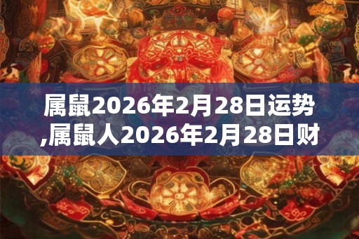 属鼠2026年2月28日运势,属鼠人2026年2月28日财运,生肖鼠2026年2月28日运势