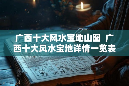 广西十大风水宝地山图 广西十大风水宝地详情一览表 广西十大风水宝地山图 广西十大风水宝地详情一览表