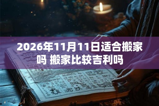2026年11月11日适合搬家吗 搬家比较吉利吗
