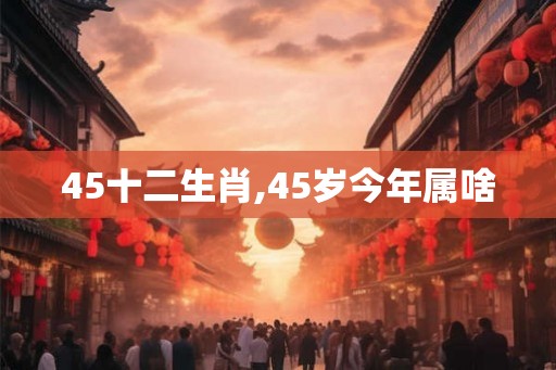 45十二生肖,45岁今年属啥