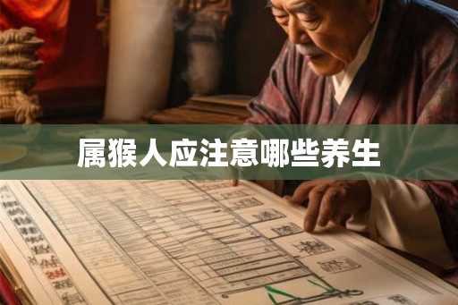 属猴人应注意哪些养生