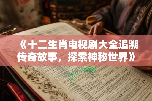 《十二生肖电视剧大全追溯传奇故事，探索神秘世界》