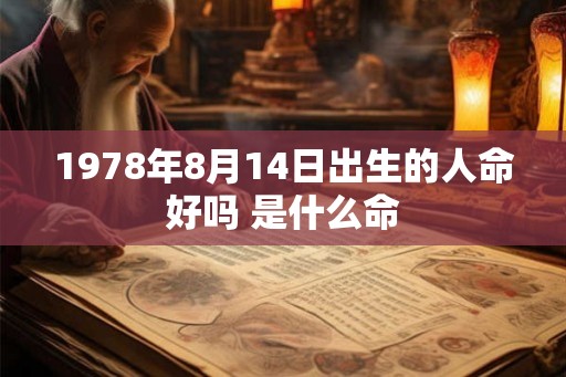 1978年8月14日出生的人命好吗 是什么命 1978年8月14日出生的人命好吗 是什么命