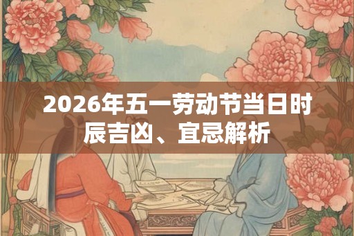 2026年五一劳动节当日时辰吉凶、宜忌解析