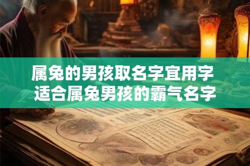 属兔的男孩取名字宜用字 适合属兔男孩的霸气名字