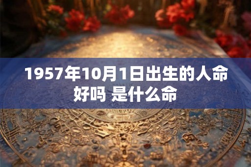 1957年10月1日出生的人命好吗 是什么命