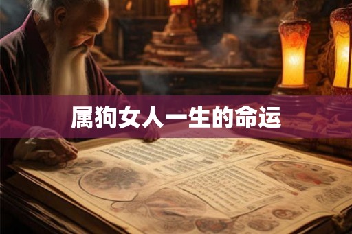 属狗女人一生的命运