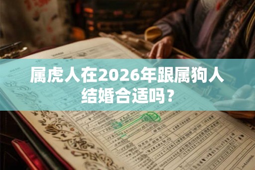 属虎人在2026年跟属狗人结婚合适吗？
